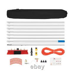 26FT Water Fed Pole Cleaning Brush Tool For Window+ Solar Panel Clean Washing
