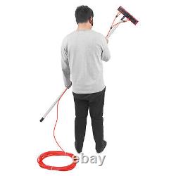 26 FT Water Fed Pole Cleaning Brush Tool For Window & Solar Panel Clean Washing