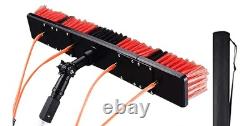 26ft 8m Window Cleaning Pole Equipment Water Fed Telescopic Extendable Brush Kit