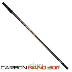 30 Foot Carbon Nano Window Cleaning Pole + Free 26cm Wash & Rinse Bar WFP Brush