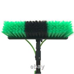 30ft Window Cleaning Pole Telescopic Water Fed Lightweight Squeegee head brush