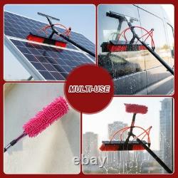 33ft Water Fed Pole Kit Solar Panel Window Cleaning Pole with Extendable Handle