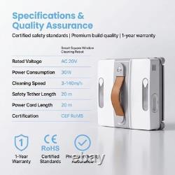 3500PA Smart Window Cleaning Robot Dual Water Spray Anti-Fall For Glass & Window