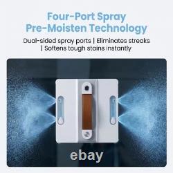 3500PA Smart Window Cleaning Robot Dual Water Spray Anti-Fall For Glass & Window