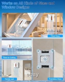 3500PA Smart Window Cleaning Robot Dual Water Spray Anti-Fall For Glass & Window