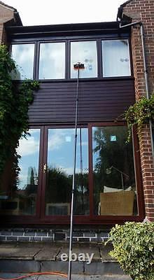 35 Foot Carbon Nano Window Cleaning Pole + Free 26cm Wash & Rinse Bar WFP Brush