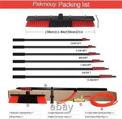 36FT/10.8M Water Fed Pole Telescopic Window Cleaner, Conservatory Roof