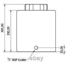 36L Litre Plastic Water Storage Tank Valeting Window Cleaning Camping