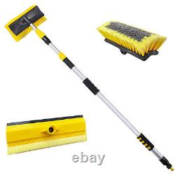 3M (9Ft) EXTENDING TELESCOPIC WATER FED CAR BUS HOME WINDOW WASH BRUSH CLEANER