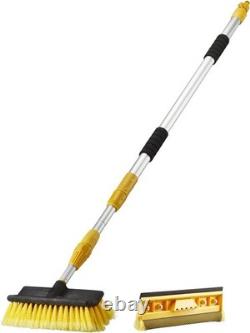 3m 9ft Aluminium Telescopic Water Fed Window Car Van Wash Brush Kit