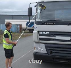 3m 9ft Aluminium Telescopic Water Fed Window Car Van Wash Brush Kit