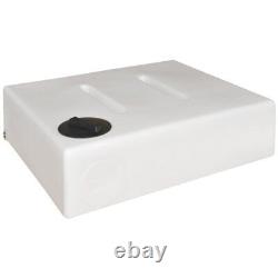 400L Litre Flat Plastic Baffled Water Storage Tank L1250mm W1010mm H360mm