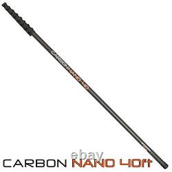 40 Foot Carbon Nano Window Cleaning Pole + Free 26cm Wash & Rinse Bar WFP Brush