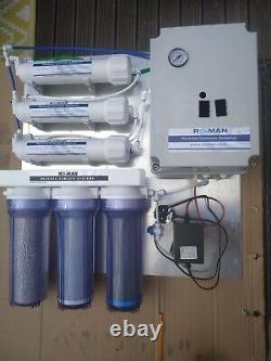 450 gallon per day Reverse Osmosis Pumped Panel Mounted System