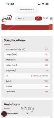 46 0L Baffled Water Tank, Car Detailing Window Cleaning