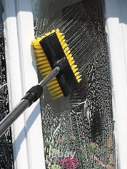 4M Water Fed Window Cleaning Pole, Gutter Scraper, & Soap Dispenser