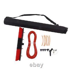 (4)Solar Panel Water Cleaning Brush Photovoltaic Panel Pole Kit Water Spray