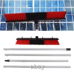 (4)Solar Panel Water Cleaning Brush Photovoltaic Panel Pole Kit Water Spray