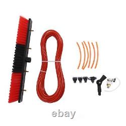 (4)Solar Panel Water Cleaning Brush Photovoltaic Panel Pole Kit Water Spray