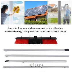 (4)Solar Panel Water Cleaning Brush Photovoltaic Panel Pole Kit Water Spray