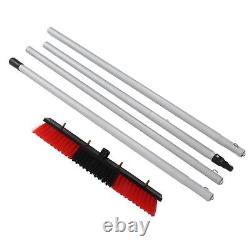 (4)Solar Panel Water Cleaning Brush Photovoltaic Panel Pole Kit Water Spray
