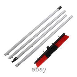 (4)Solar Panel Water Cleaning Brush Photovoltaic Panel Pole Kit Water Spray