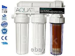 4 Stage Reverse Osmosis filter with DI resin chamber 50/75/100/150/200/300 GPD