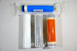4 Stage Reverse Osmosis filter with DI resin chamber 50/75/100/150/200/300 GPD