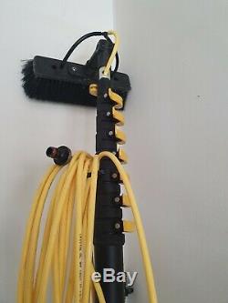 50ft Water Fed Window Cleaning Pole Equipment new with used brush PUO