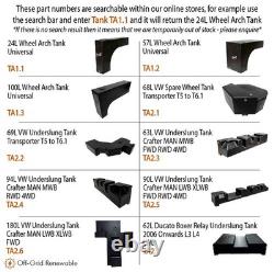 57L Wheel Arch Water Tank Campervan Motorhome Van Valeting Window Cleaning TA1.2