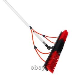5M Water Fed Telescopic Window Cleaning Pole Conservatory Roof Cleaner Brush Set