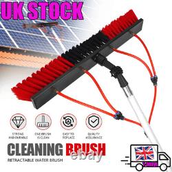 5 Metre Water Hose Fed Window Cleaning Pole Telescopic Cleaner Brush Kit