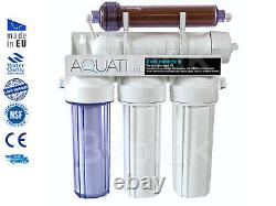 5 RO DI Reverse Osmosis Water Filter System with DI resin 50/75/100/150 GPD