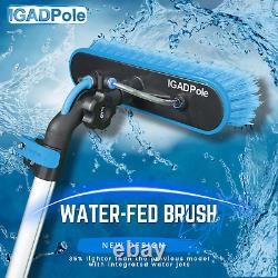 5m (17ft) Washing Kit Water-fed Brush, Cobweb Duster, 25cm Squeegee and Soap Di