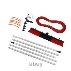 (5m Pole Plus 50cm Water Brush)Water Washing Pole Cleaner Extendable Large Size