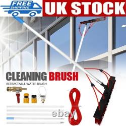 5m Telescopic Window Cleaning Pole Conservatory Roof Cleaner Brush Uk