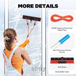 5m Water Fed Pole Kit Solar Panel Cleaning Kit Window Cleaning System 20M Hose