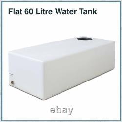 60 Litre Ltr Flat Plastic Water Storage Tank Valeting Window Cleaning Camping