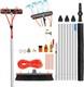 7m Water Fed Solar Panel Brush Window Cleaning Pole Kit Telescopic Equipment Uk