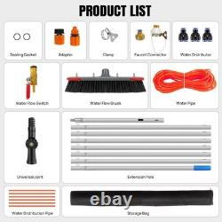 7M Water Fed Solar Panel Brush Window Cleaning Pole Kit Telescopic Equipment UK