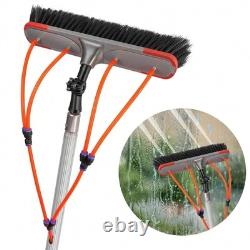 7M Water Fed Window Cleaning Brush Pole Solar Panel Roof Cleaner Kit Telescopic