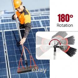 7M Water Fed Window Cleaning Brush Pole Solar Panel Roof Cleaner Kit Telescopic