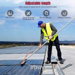 7M Water Fed Window Cleaning Brush Pole Solar Panel Roof Cleaner Kit Telescopic