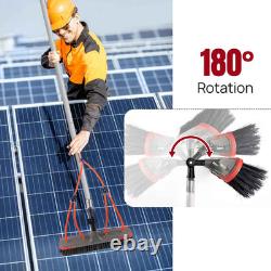7M Water Fed Window Cleaning Brush Telescopic Pole Solar Panel Roof Cleaner Kit