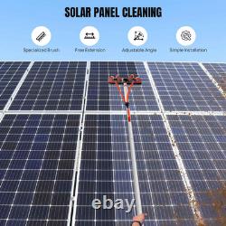 7M Water Fed Window Cleaning Brush Telescopic Pole Solar Panel Roof Cleaner Kit