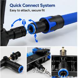 7.2M/28FT Water Fed Pole Solar Panel Cleaning Kit Window Washing Tool Brush Set