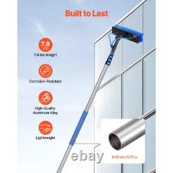 7.3m Water Fed Pole Kit Solar Powered Window Cleaning Extendable Tool