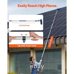 7.3m Water Fed Pole Kit Solar Powered Window Cleaning Extendable Tool