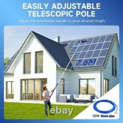 7.6M Cleaning Brush Kit Telescopic Window & Solar Panel Cleaning Pole Extendable