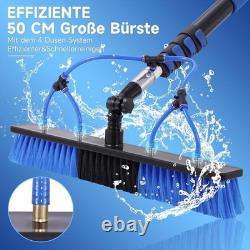 7.6M Telescopic Pole Water Fed Brush Adjustable Solar Panel Window Cleaning Kit